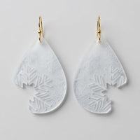 Snowflake Bite Cutout Earrings Design - Digital File - SVG - Digital