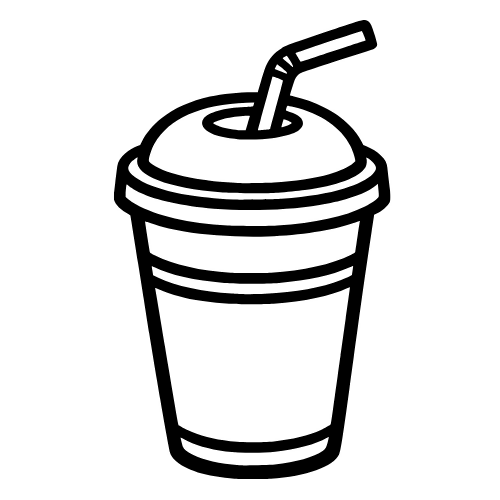 Soda Cup Outline - Vector Graphics - Digital File Digital My Custom Designs PDF