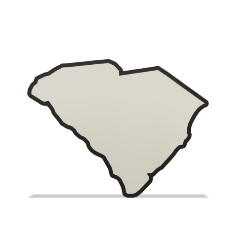 South Carolina Wall Lightbox - United States - 3D Print File - Digital File Digital My Custom Designs