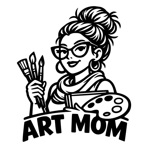 Art Mom Illustration - Vector Graphics - Digital File Digital My Custom Designs PDF