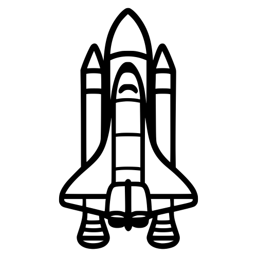 Space Shuttle Design Outline - Digital File - XCS Friendly Digital My Custom Designs PDF