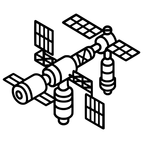 Space Station Outline - Digital File - XCS Friendly Digital My Custom Designs PDF