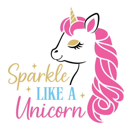 Sparkle Like A Unicorn - Unicorns - T Shirt Designs - Digital File Digital My Custom Designs ZIP File