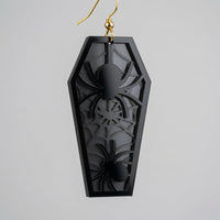 Spider Coffin Layered Keychain Earring Design - My Custom Designs - SVG - Digital