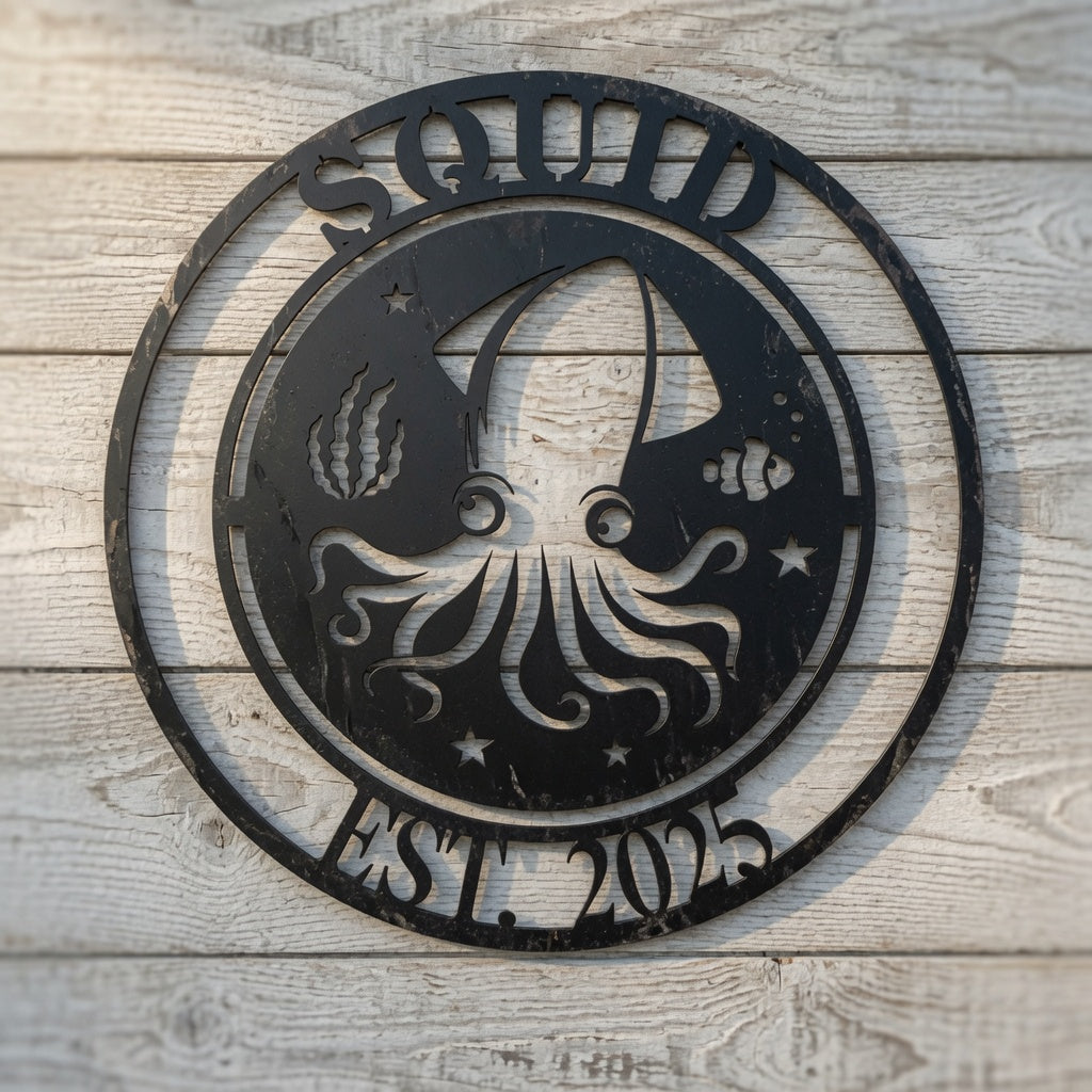 Squid - Wall / Home Decor - Digital File - ZIP File - Digital