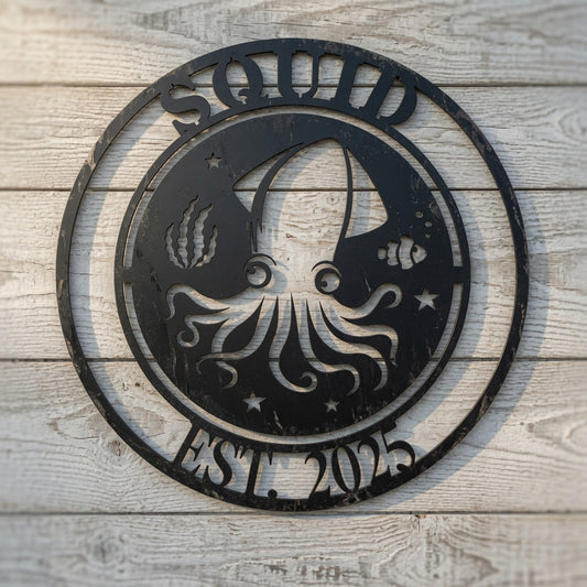 Squid - Wall / Home Decor - Digital File - ZIP File - Digital