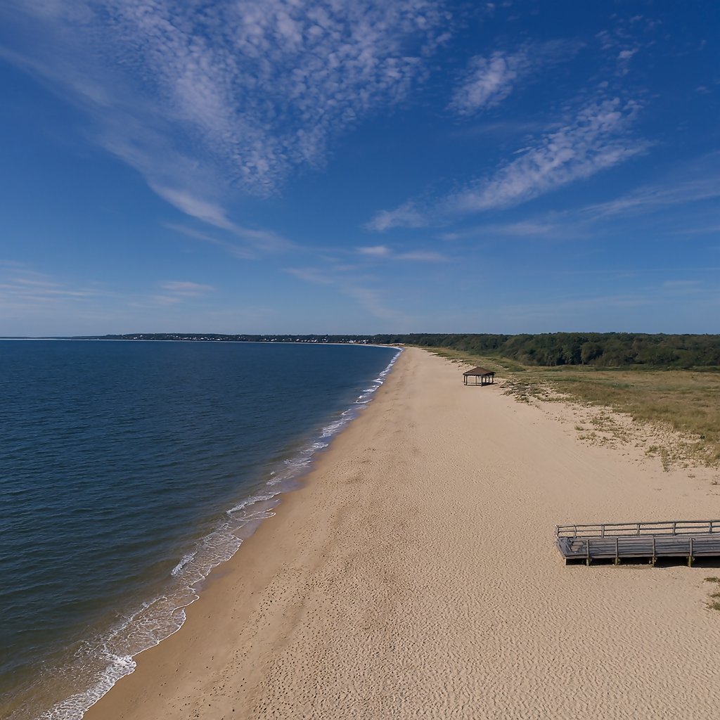 Long Island Sound in Madison - Hammonasset Beach State Park - Connecticut United States - Rendered - Digital File Digital My Custom Designs PDF
