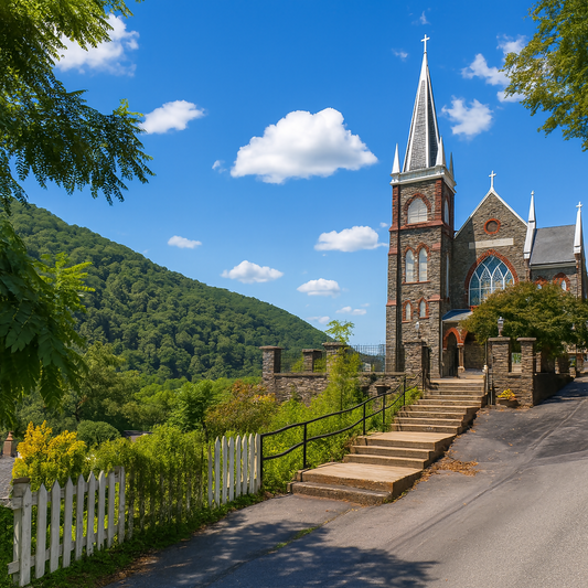 St. Peter's Roman Catholic Church - Harpers Ferry National Historical Park - West Virginia United States - Rendered - Digital File Digital My Custom Designs PDF