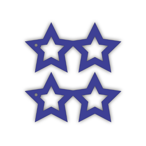 Stars & Stripes - 4th Of July Keychain/ Earrings - Digital File Digital My Custom Designs SVG