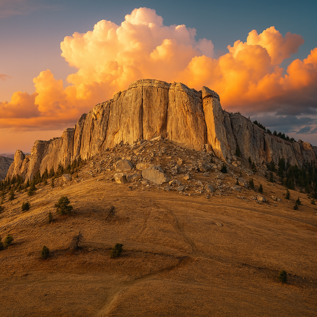 Steamboat Point - Bighorn National Forest - Wyoming United States - Rendered - Digital File Digital My Custom Designs PDF