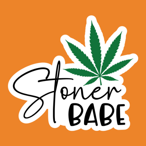 Stoner Babe - Stickers - Digital Files Digital My Custom Designs ZIP File