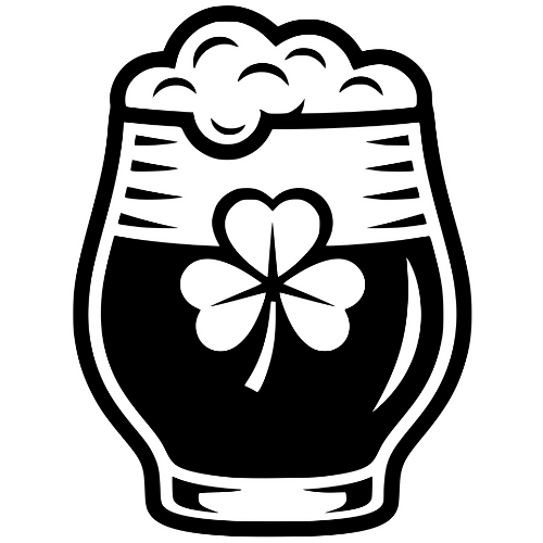 Stout Glass with Clover - Digital File - XCS Friendly Digital My Custom Designs PDF