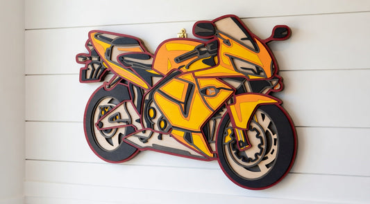 Street Bike - Layered Line Designs - Vehicle - Digital File - ZIP File - Digital