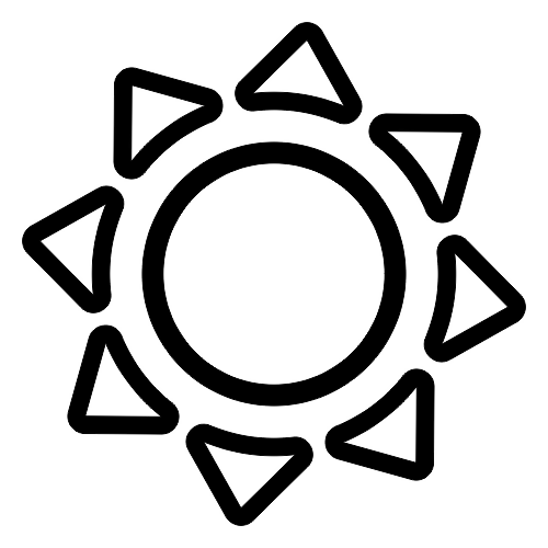 Sun Outline - Digital File - XCS Friendly Digital My Custom Designs PDF