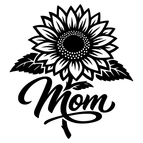 Sunflower and Mom Design - Digital File - XCS Friendly Digital My Custom Designs PDF