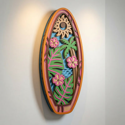 Surfboard Decor - Layered Designs - Digital File - ZIP File - Digital