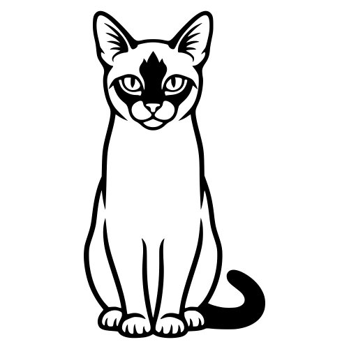 Balinese Cat - Digital File - XCS Friendly Digital My Custom Designs PDF