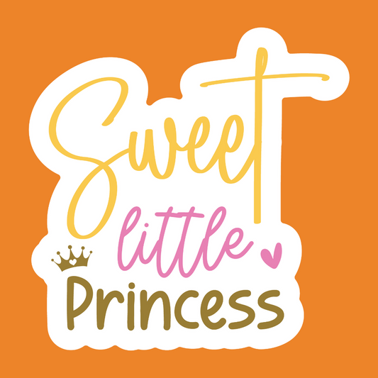Sweet Little Princess - Princess Stickers - Digital File Digital My Custom Designs ZIP File