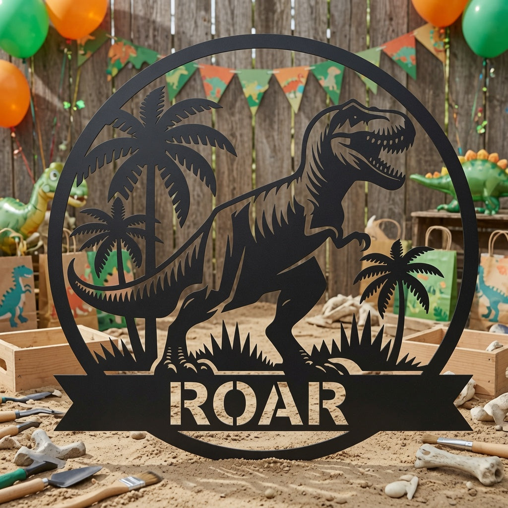 T-Rex Cartoon - Wall / Home Decor - Digital File - ZIP File - Digital