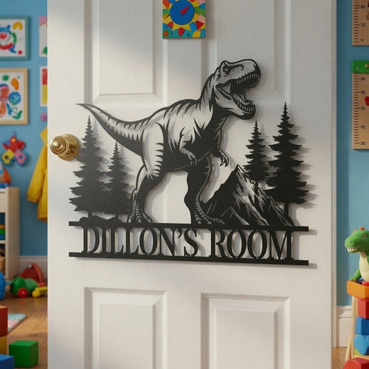 T-Rex Mountain Forest Free-Form - Wall / Home Decor - Digital File - ZIP File - Digital