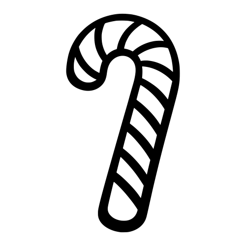 Candy Cane Sketch - Digital File - XCS Friendly Digital My Custom Designs PDF
