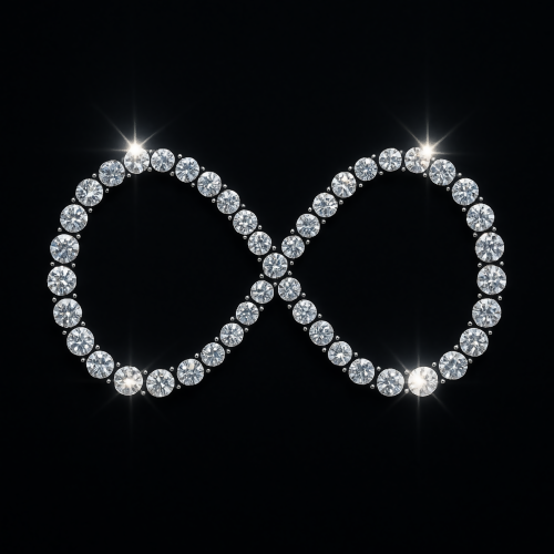 Luxury and Ornamental - Infinity Diamond Loops With Luminous Tips - Pattern - Digital File Digital My Custom Designs PDF