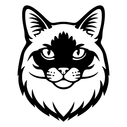 Birman Cat Face - Digital File - XCS Friendly Digital My Custom Designs PDF