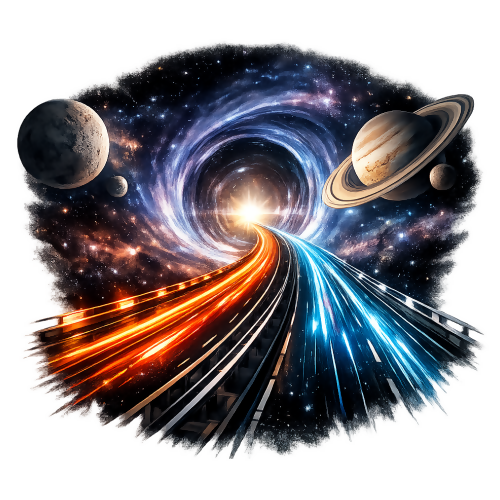 Pop Culture & Fandom - Interstellar Road - T Shirt Design - Digital File