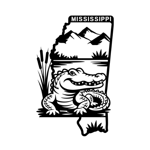 Mississippi - Wall / Home Decor - State Outline - United States - Digital File Digital My Custom Designs ZIP File
