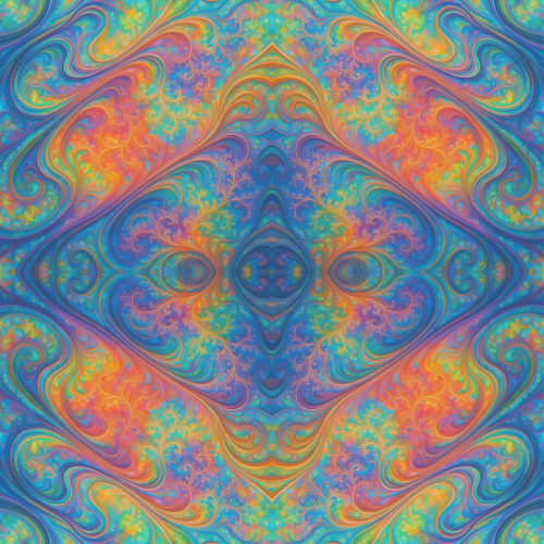 Luxury and Ornamental - Rainbow Opal Fractal Marbling - Pattern - Digital File Digital My Custom Designs PDF