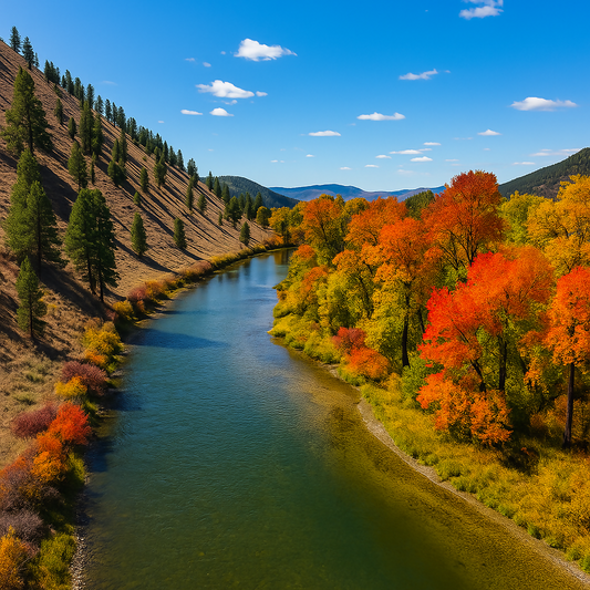 Clark Fork River Valley - Montana United States - Rendered - Digital File Digital My Custom Designs PDF