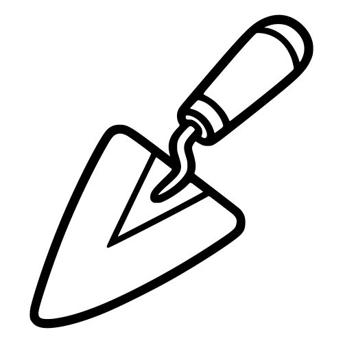 Trowel Outline - Digital File - XCS Friendly Digital My Custom Designs PDF