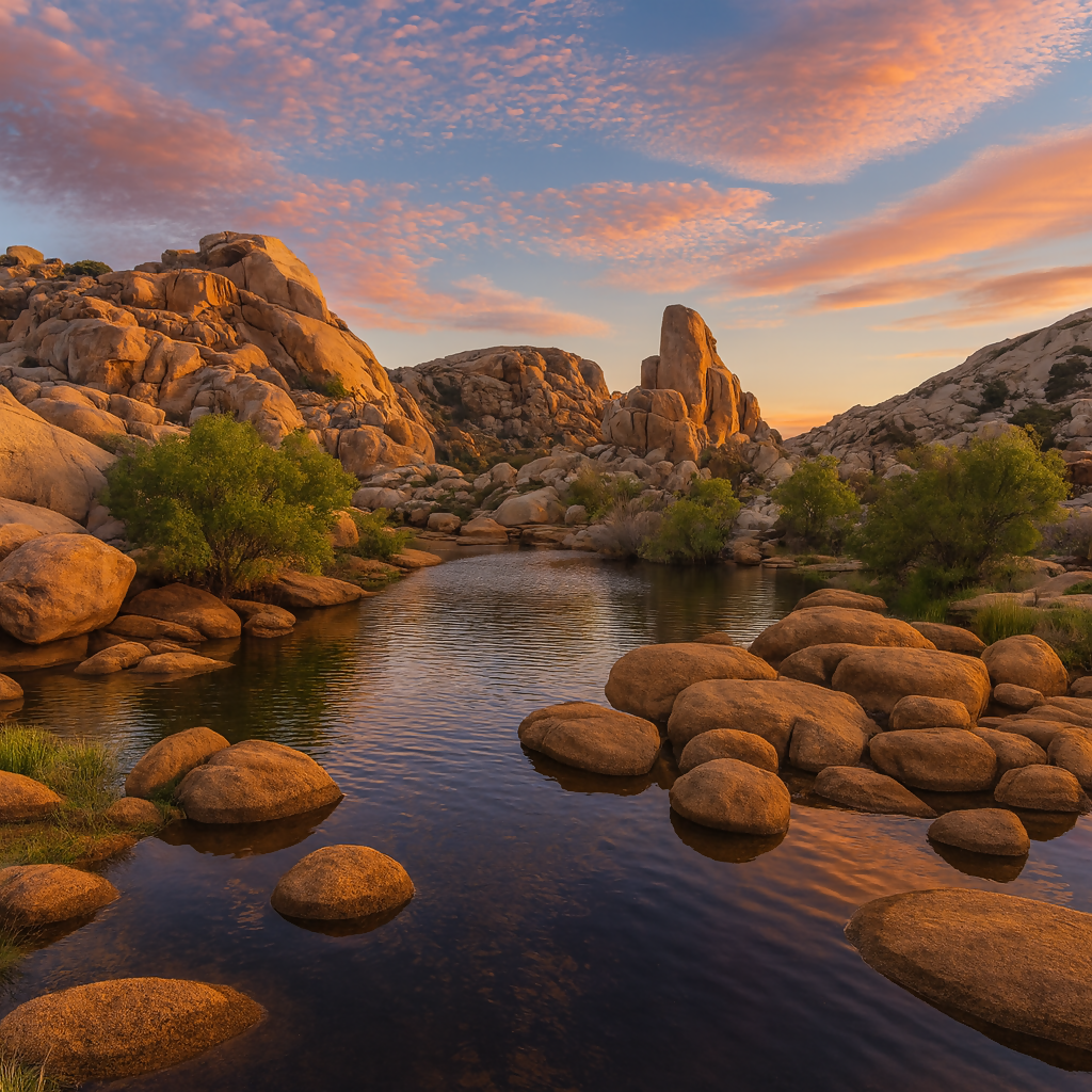 Barker Dam - Joshua Tree National Park - California United States - Rendered - Digital File Digital My Custom Designs PDF