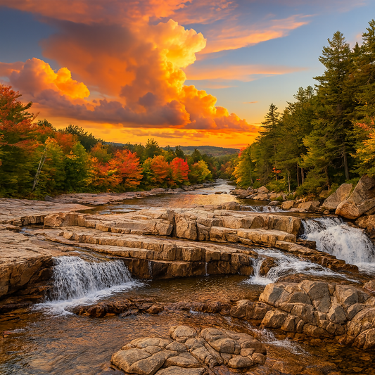 Rocky Gorge Scenic Area - White Mountain National Forest - New Hampshire United States - Rendered - Digital File Digital My Custom Designs PDF
