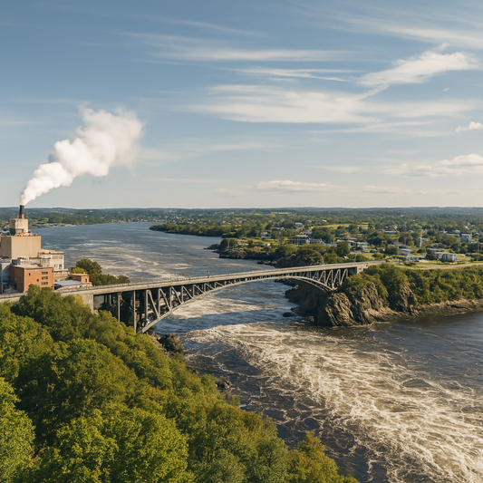 Reversing Falls Bridge - Saint John - New Brunswick Canada - Rendered - Digital File Digital My Custom Designs PDF