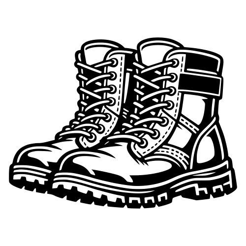 Tactical Boots - Vector Graphics - Digital File Digital My Custom Designs PDF