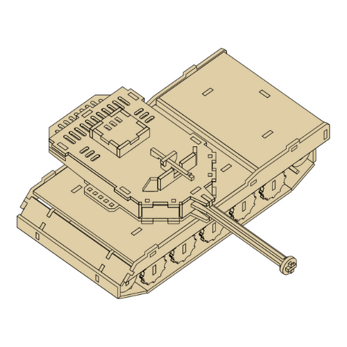 Tank Puzzle Design - Layered Puzzle Projects - Digital File Digital My Custom Designs ZIP File