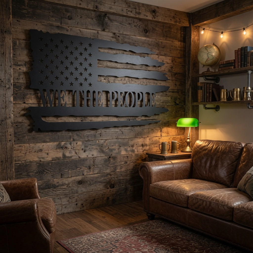 Tattered American Flag - Wall Home Decor - Digital File - ZIP File - Digital