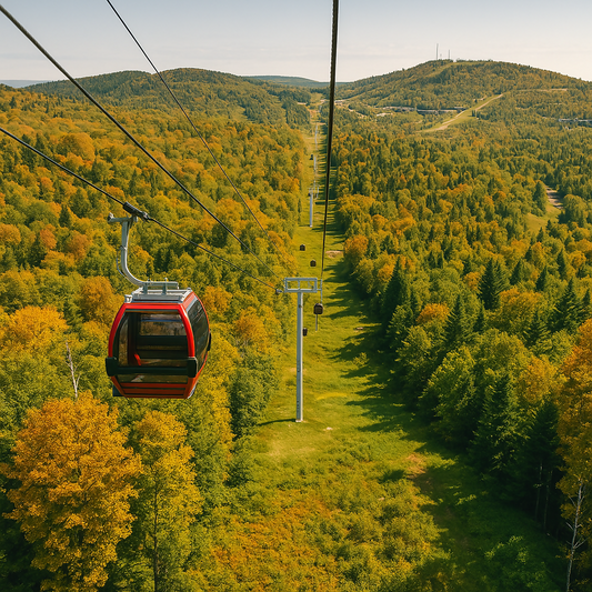 Summit Express Gondola - Lutsen Mountains - Minnesota United States - Rendered - Digital File Digital My Custom Designs PDF