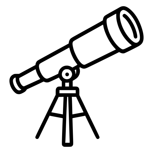 Telescope Outline - Digital File - XCS Friendly Digital My Custom Designs PDF