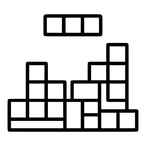 Tetris Blocks - Digital File - XCS Friendly Digital My Custom Designs PDF