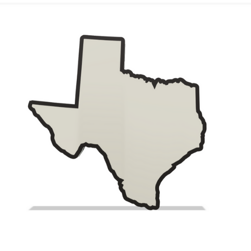 Texas Wall Lightbox - United States - 3D Print File - Digital File Digital My Custom Designs