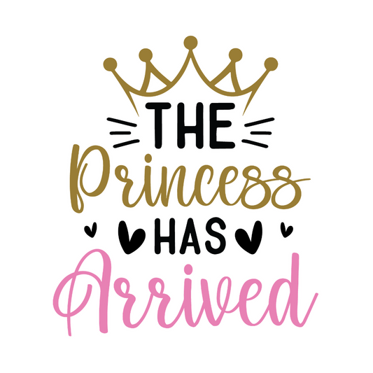 The Princess has arrived - T Shirt Designs - Digital File Digital My Custom Designs ZIP File