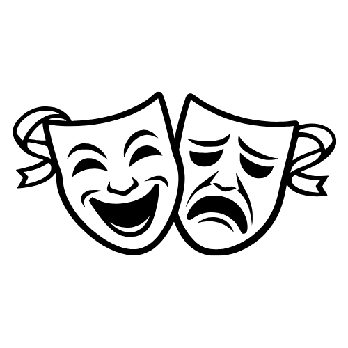 Theater Mask Combo - Vector Graphics - Digital File Digital My Custom Designs PDF