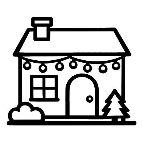 Tiny Home with String Lights - Vector Graphics - Digital File Digital My Custom Designs PDF