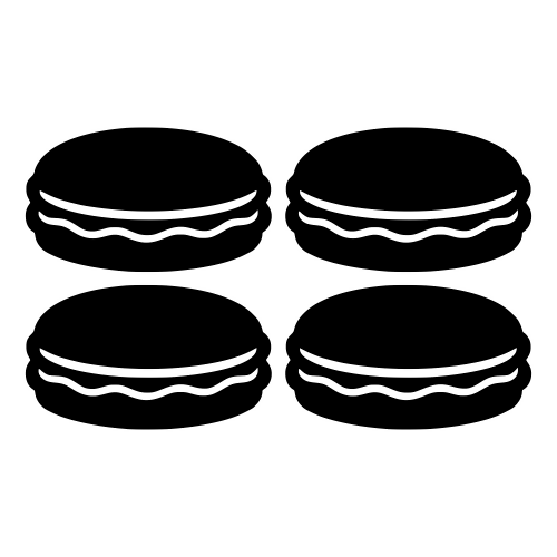 Macaron Silhouette - Digital File - XCS Friendly Digital My Custom Designs PDF