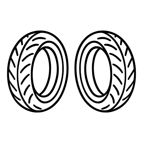 Tire Motorcycle Outline - Digital File - XCS Friendly Digital My Custom Designs PDF