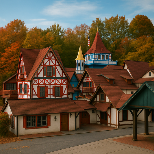 Helen Bavarian Village - Blue Ridge Mountains - Georgia United States - Rendered - Digital File Digital My Custom Designs PDF