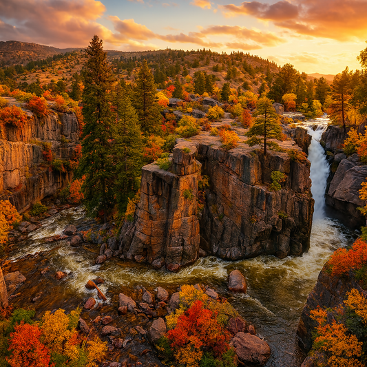 Shell Falls - Bighorn National Forest - Wyoming United States - Rendered - Digital File Digital My Custom Designs PDF