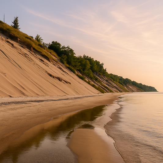 Central Beach - Indiana Dunes National Park - Indiana United States - Rendered - Digital File Digital My Custom Designs PDF